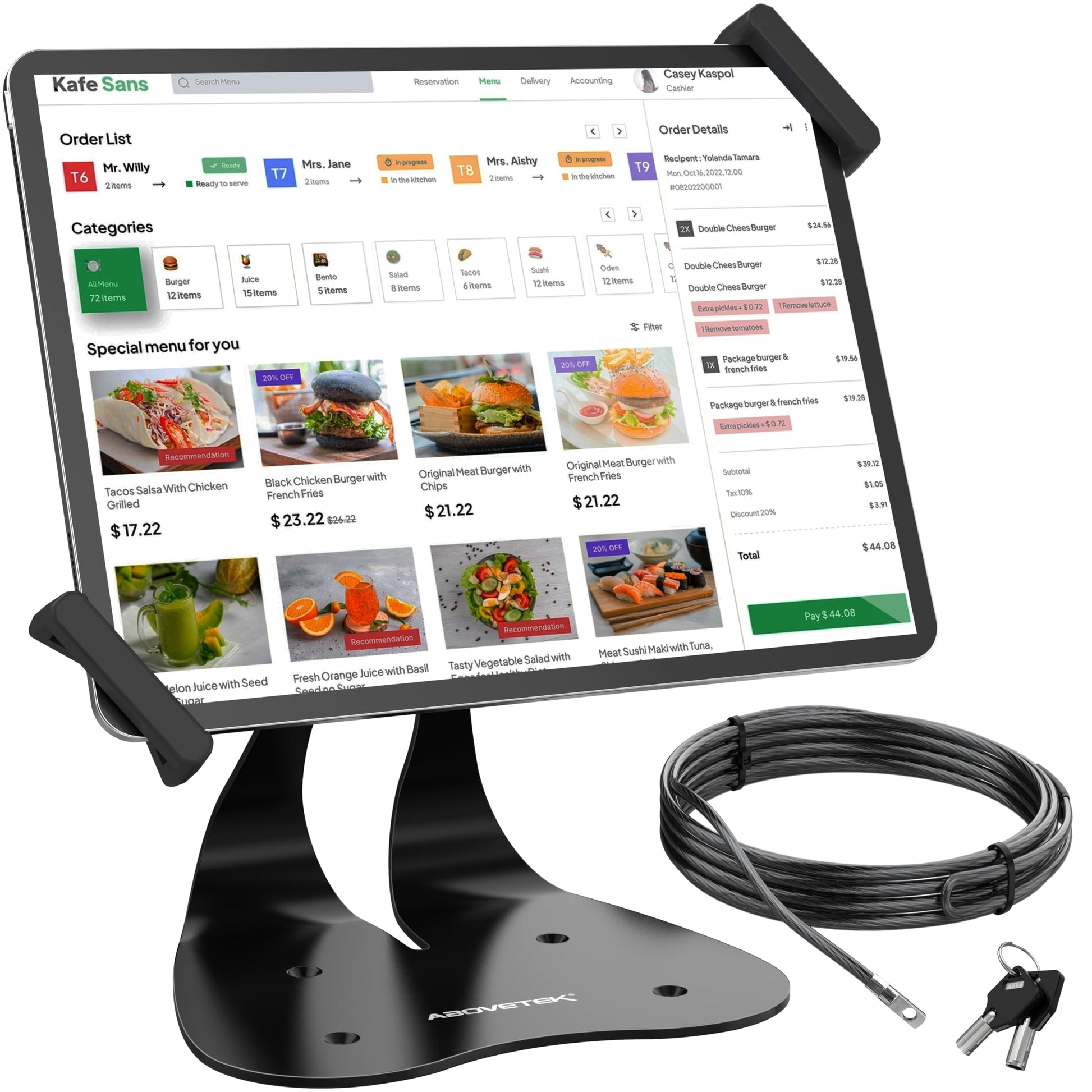 Orbiton lockable tablet desk stand product image