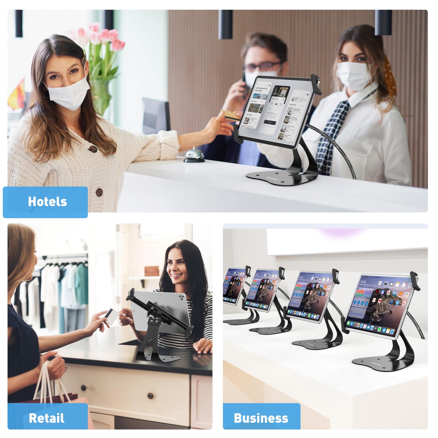 Orbiton lockable tablet desk stand product image