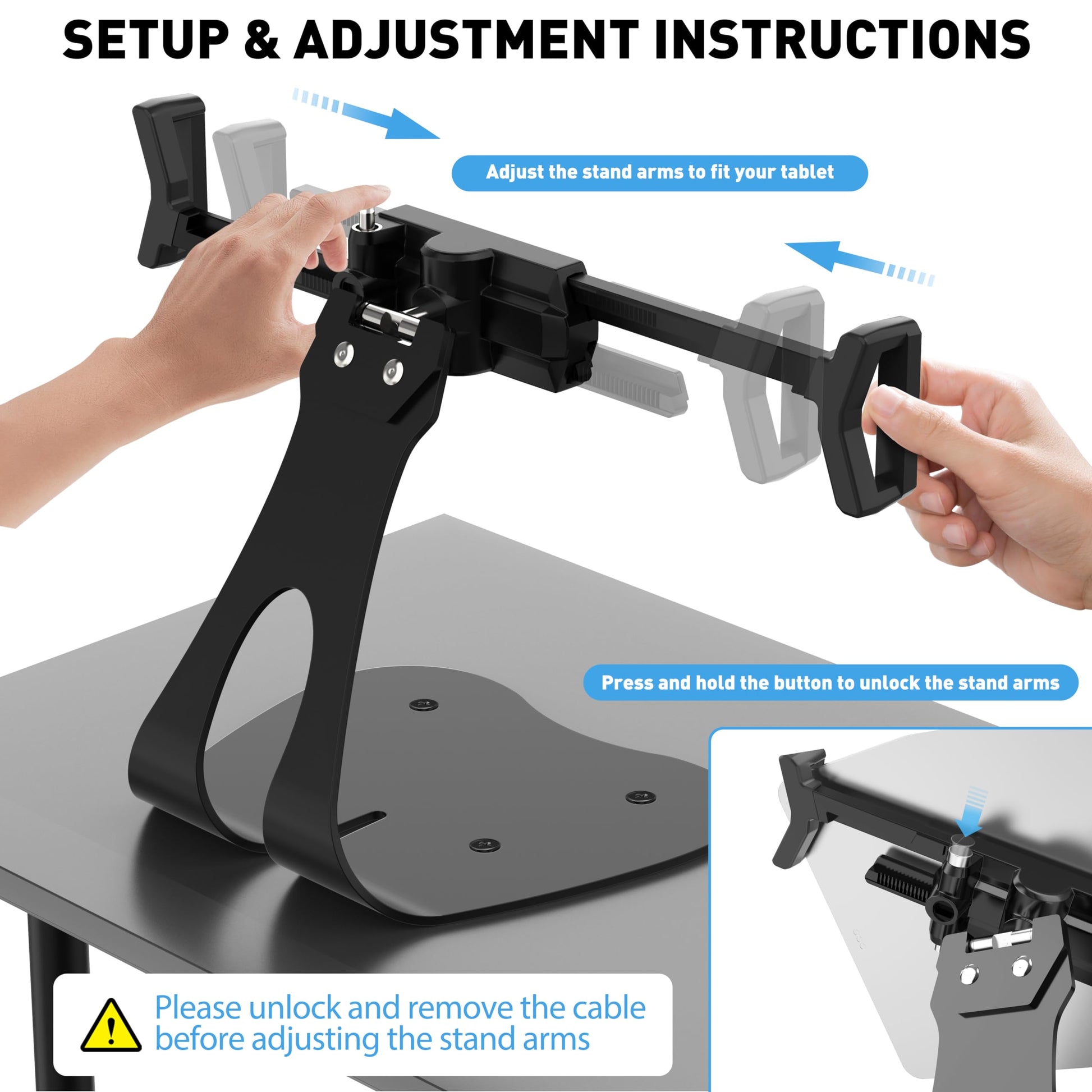 Orbiton lockable tablet desk stand product image